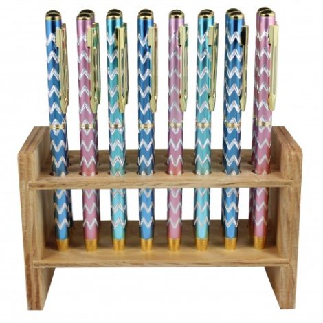 Pastel Herringbone - Sparkle pen