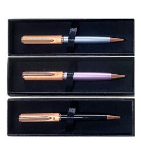 Rose Gold Satin Pens - Boxed Gift Pens (x3)